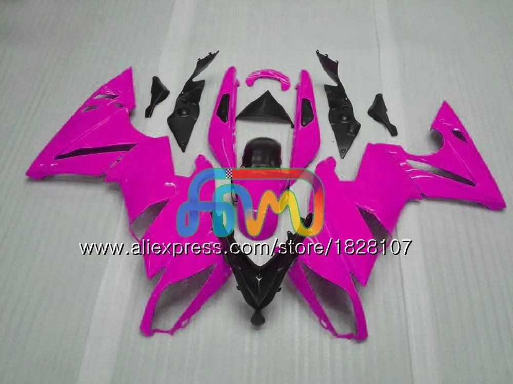 Красный горячее тело комплект для KAWASAKI 650R ER 6 F 650 R ER6 F 09-11 31BS. 28 ER 6F 650-R ER-6F ER6F 09 10 11 2009 2010 2011 обтекатель - Цвет: No. 18 Pink