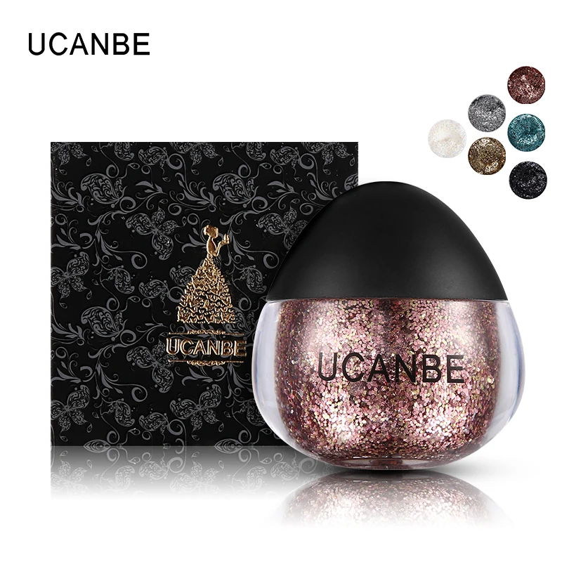Брендовый набор для макияжа Ucanbe 6 цветов блестящая паста тела блестящий порошок