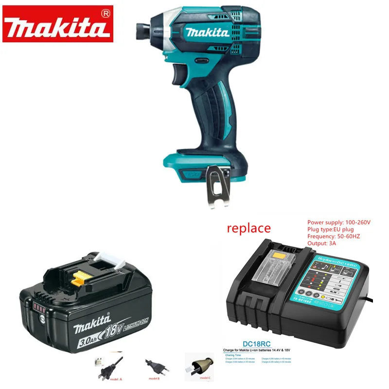 DTD152 B Makita DTD152Z 18 в LXT TD152D DTD152 DTD152RME DTD152RFE заменяет для DTD146Z DTD146RME/RFE/RYEL беспроводной ударный драйвер - Цвет: DTD152 B