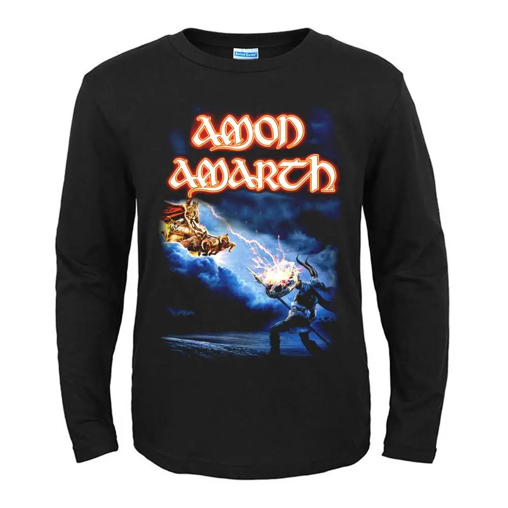 15 16 дизайнов Amon Amarth рок-группа мужская длинная рубашка с длинными рукавами фитнес Hardrock Heavy Metal Viking warrior tee скейтборд 3D череп - Цвет: 15