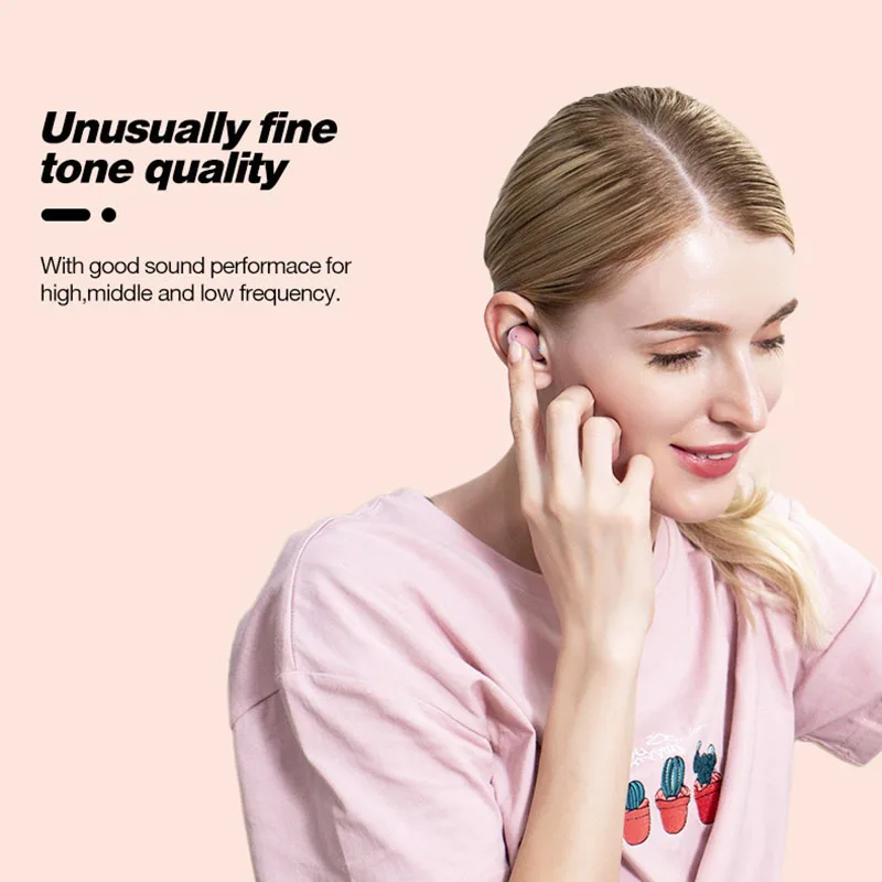 SOMIC W10 TWS bluetooth earphone Wireless bluetooth 5.0 Sports Earbus smart touch LDS Antenna Denoise In-ear Headset For Xiaomi