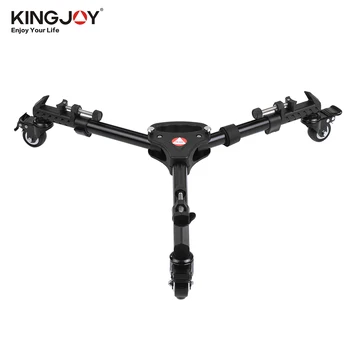 

Kingjoy VX-600 Pro 3 Tripod Wheels Folding Camera Tripod Dolly Base Stand w/ Nylon Carrying Bag for Digital Camera or Camcorder