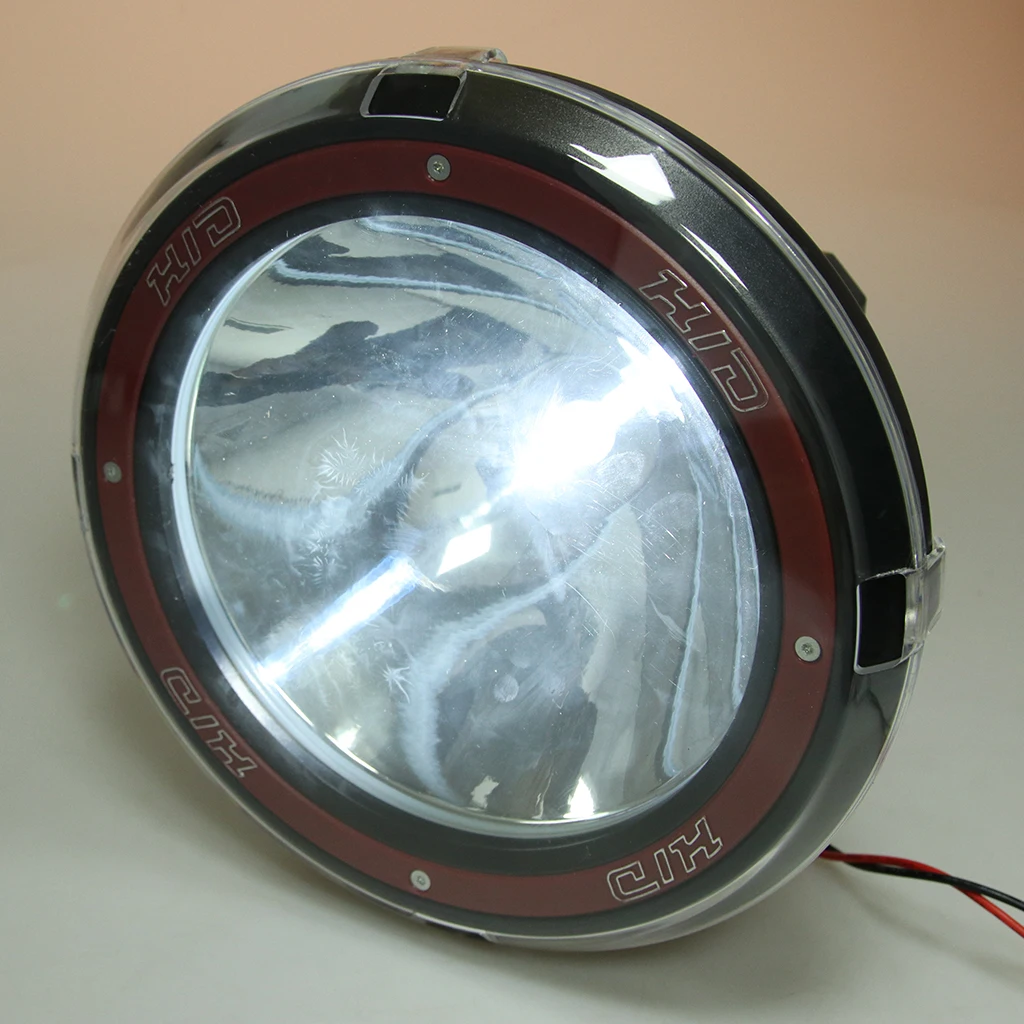 9 Inch 55W Flood Driving Lights HID Xenon 12V Trucks SUV Spot Work Light Red