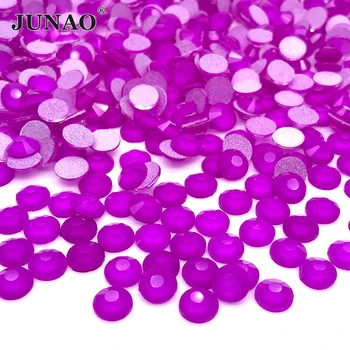 

JUNAO SS16 SS20 Neon Purple Glass Crystal Rhinestone Flat Back Crystal Stones Sticker Glitter Nail Art Decoration For DIY Crafts