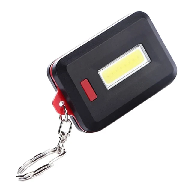 Mini Portable COB LED Flashlight Keychain