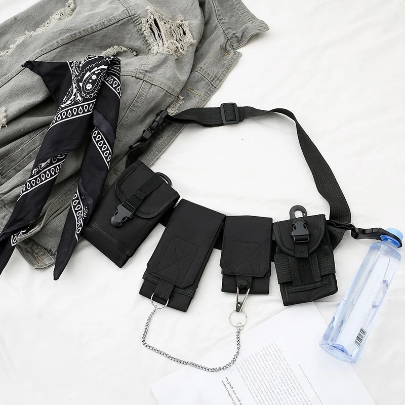 Сумка для Мужская модная уличная одежда грудной клетки сумка Fanny Pack мульти-карман дорожная сумка через плечо сумка для телефона сумка на пояс сумка в стиле casual поясная сумка