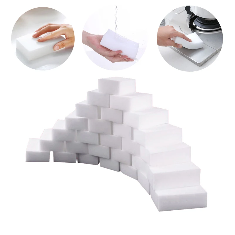 

100*60*20mm Melamine Sponge Magic Sponge Eraser For Office Kitchen Bathroom Clean Decontamination Tools Car Wash Magic Sponge