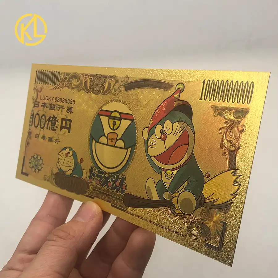 クラシックアニメ漫画かわいい猫魔法のポケットゴールド紙幣子供のためのギフトコレクション