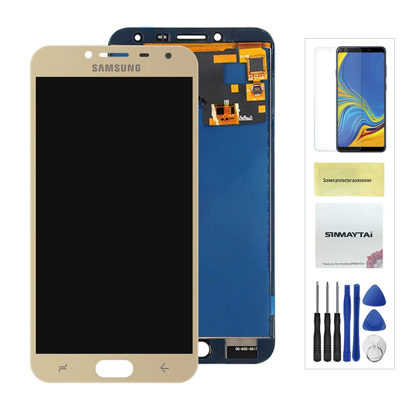 Adjustable Gold J4 дисплей сенсорный экран дигитайзер в сборе для Samsung Galaxy J4 J400 j400F ЖК-дисплей J400F/DS экран Замена - Цвет: Adjustable Gold