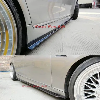

Carbon Fiber Car Side Skirts Extension Body Apron Lip For BMW F10 M5 bumper side Lip Splitters 2010-2016