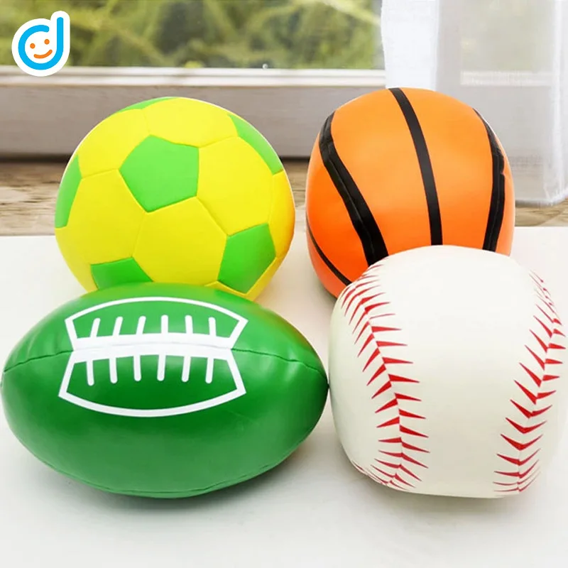 Мягкий Мяч для регби, бейсбола, футбола, баскетбола, игрушечный шар для детей, мягкий мяч, шелковая нить