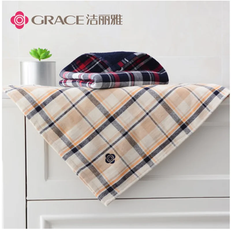 

Four pack GRACE towel 100% cotton 6404 One side gauze, one side terry Irregular pattern 72*34cm