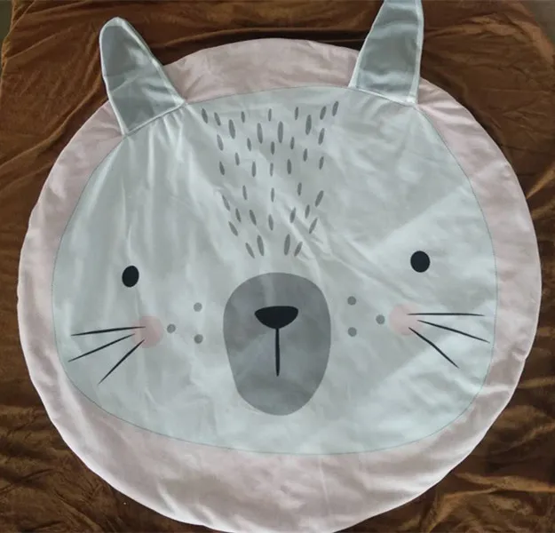 INS/стильный детский игровой коврик; одеяло с кроликом; одеяло с медведем; воздухопроницаемое одеяло; детский спальный коврик для малышей