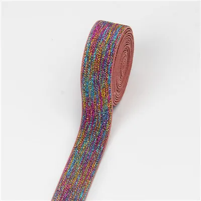 pink color Эластичные резинки 2,5 см., 25 мм., леопардовые резинки на талии, резинки для одежды, нижнего белья, брюк, аксессуары для шитья - Цвет: pink color