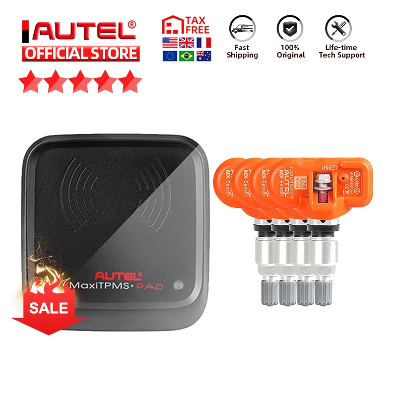 Autel mx сенсор 433 МГц 315 универсальный программируемый датчик TPMS специально Встроенный давления в шинах