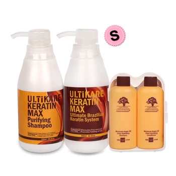 

300ml Brazilian 8% Keratin Treatment +300ml Purifying Shampoo Straighten and Care Strong Cruly Hair+100ML Free Small Gifts Set