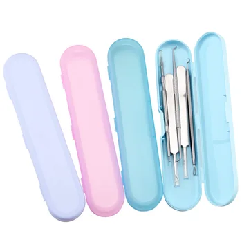

1pc Acne Needle Storage Box Acne Clip Acne Needle Packaging Box Transparent PP Plastic Box Beauty Accessories Storage Box G1218
