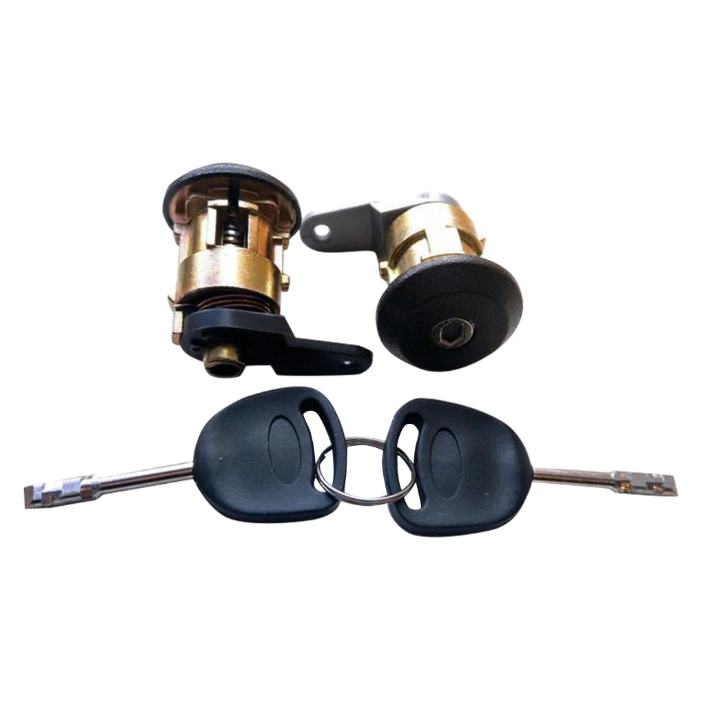 1 пара 96FGA22050CGPA 191564789897 Replcaement для Ford Fiesta 1995-2002 дверной замок цилиндрический ключ набор Автомобильный Дверной замок
