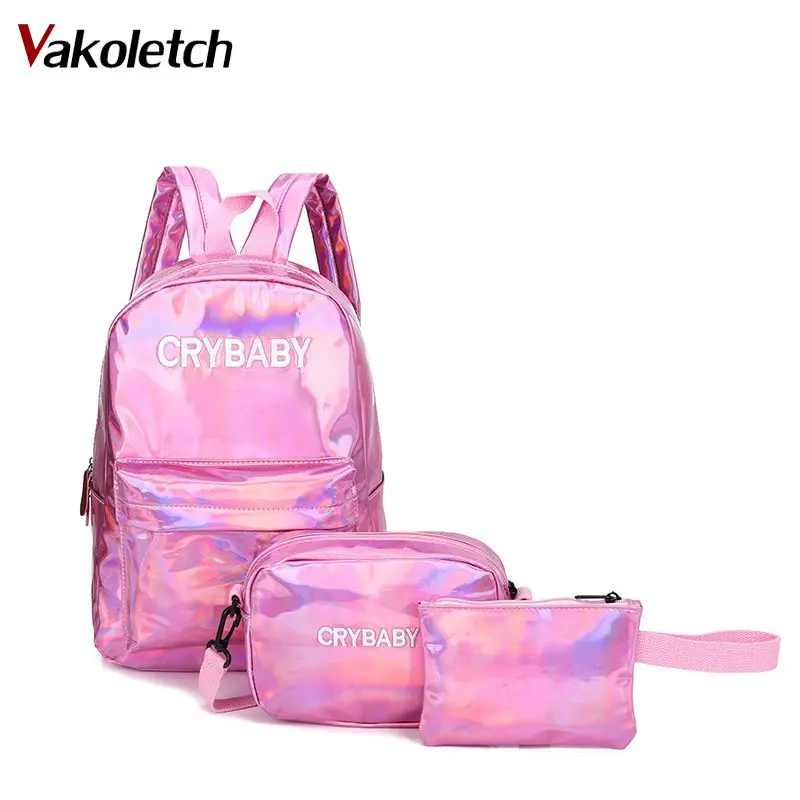 crybaby holographic backpack