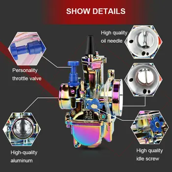 

Parts Carburetor Accessories Motorcycle Scooters Engine Aluminum Colorful Carb