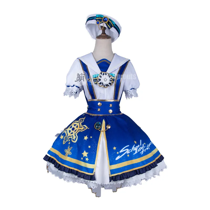 Аниме Lovelive! Аркадная игра Awaken Eli Ayase Косплей Костюм со шляпой костюмы на Хэллоуин для женщин Новинка