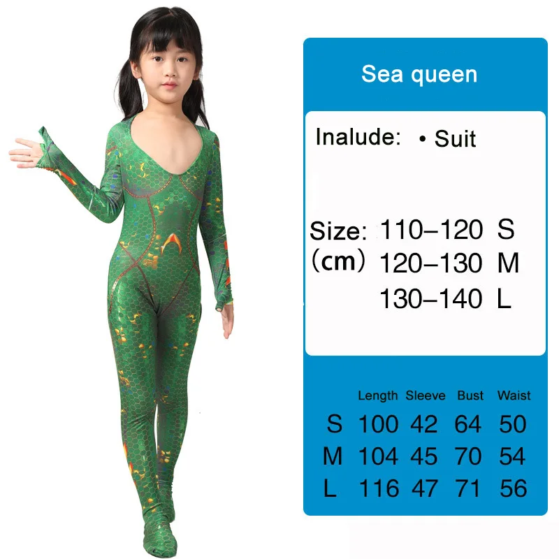 Sea-queen Marvel/детская одежда для хеллоуина; костюм из аниме «Оптимус Прайм»; вечерние костюмы «мстители», «Трансформеры», «Нептун», «Звездные войны»; праздничные костюмы - Цвет: Sea-queen