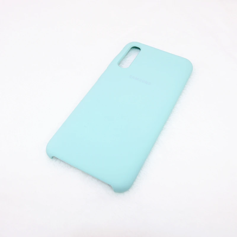 Light Blue Чехол-бампер из силикона и ТПУ для samsung Galaxy A50 A505 A505F SM-A505F, мягкие чехлы 6,4 - Цвет: Light Blue
