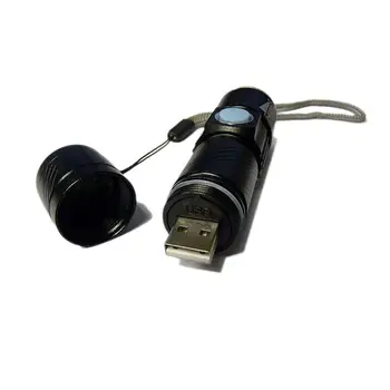 

Promotion! Ultra Powerful LED Torch Rechargeable USB With Beam Focus and Zoom