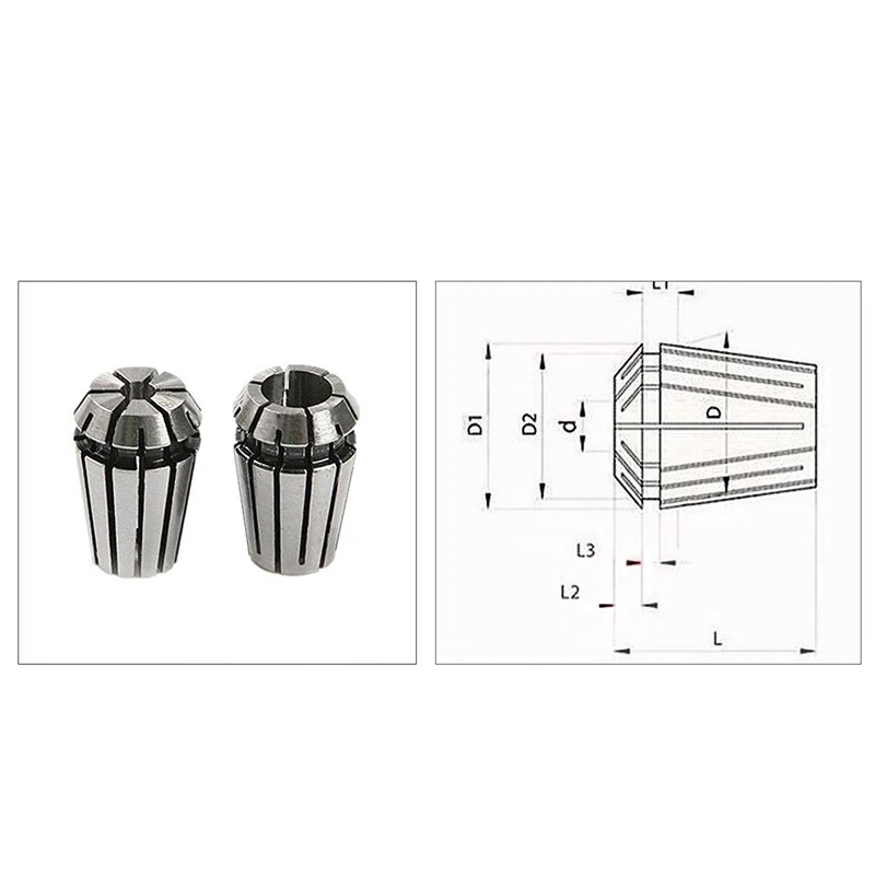 ELEG-13Pcs Er11 цанговый патрон с ЧПУ шпиндель Er-11 цанговый токарный станок держатель инструмента от 7 мм для фрезерного станка с ЧПУ