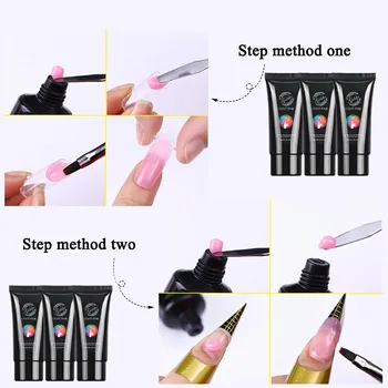 

60g Poly Gel Long Lasting Nail Design Poly Nail Gel Builder Acrylic Nails Transparent Crystal Clear Extend Jelly