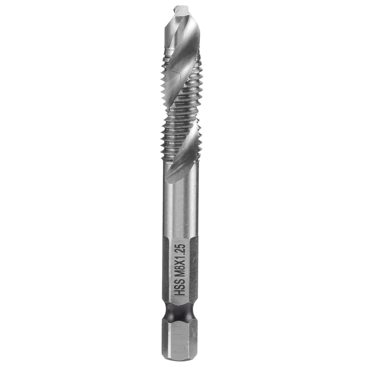 6Pcs 1/4" Hex Shank Drill Bit HSS Metric Screw Thread Taper Drill Bits Metric Composite Tap Drills M3 M4 M5 M6 M8 M10