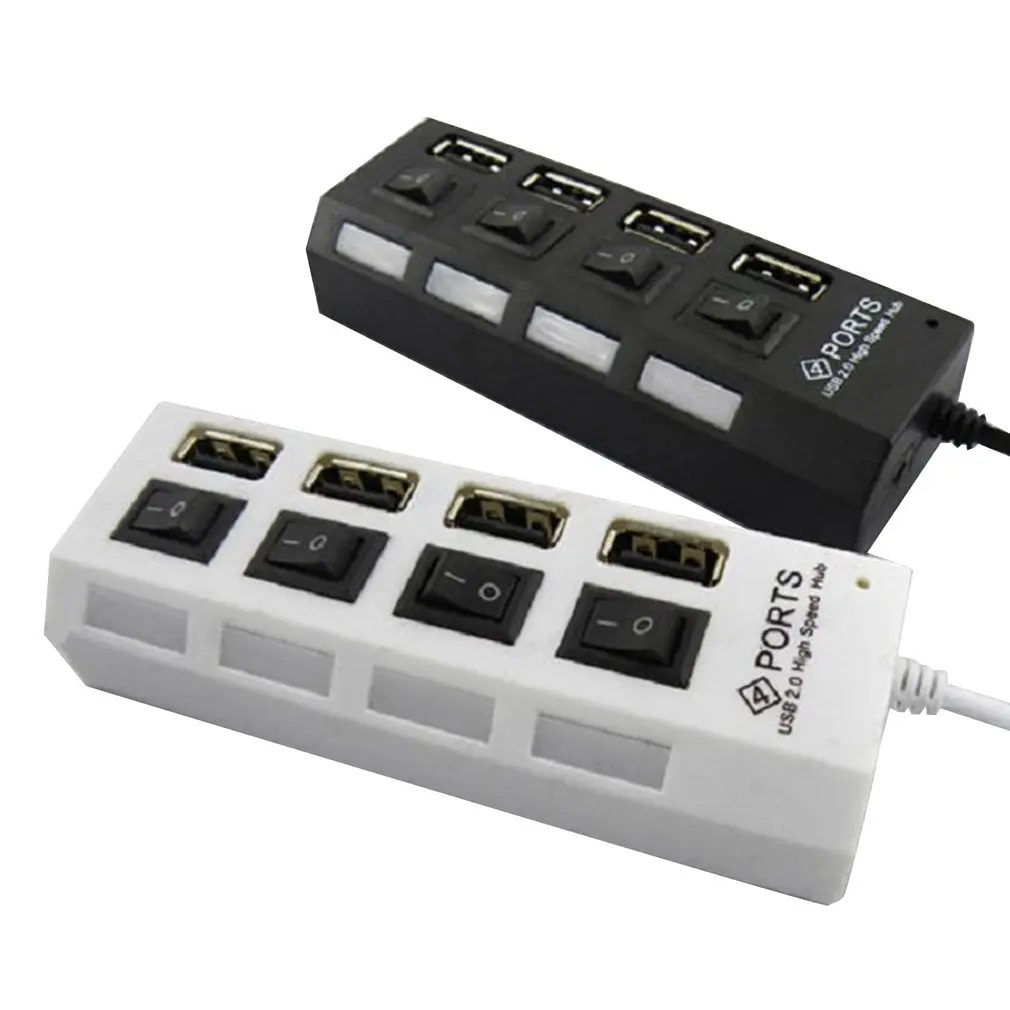 4 порта USB3.0 концентратор Высокоскоростной 5 Гбит/с usb-хаб с индивидуальным переключателем вкл/выкл usb-хаб сплиттер адаптер для Windows ноутбука ПК