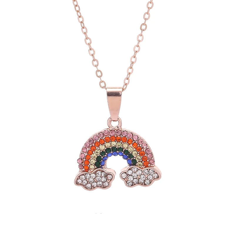 

JrSr new 100% 925 Sterling silver Colorful Zircon Beauty Necklace 2020 Women fashion DIY Jewelry Mother's Day gift Free shipping