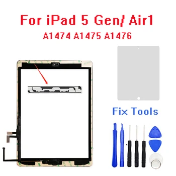 

For iPad 5 Air Gen Touch Screen Digitizer & Adhesive +home flexcable completed A1474 A1475 A1476 mini 1 2