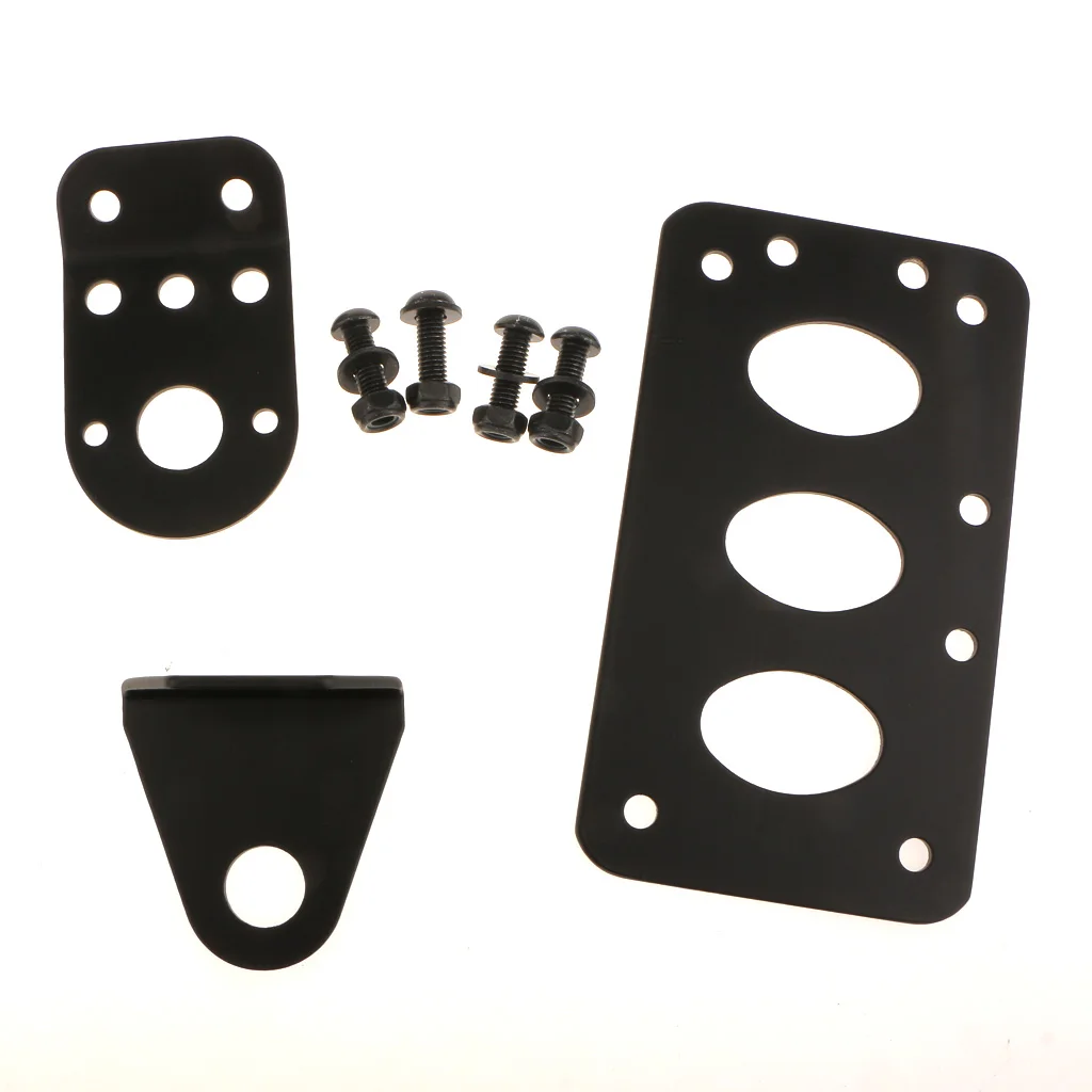 Motor Side Mount License Plate Bracket Stop Brake Tail light