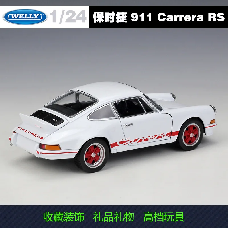 Welly 1:24 1973 Porsche 911 Carrera модель автомобиля из сплава Diecasts& Toy Vehicles коллекционные подарки не пульт дистанционного управления Тип транспортная игрушка