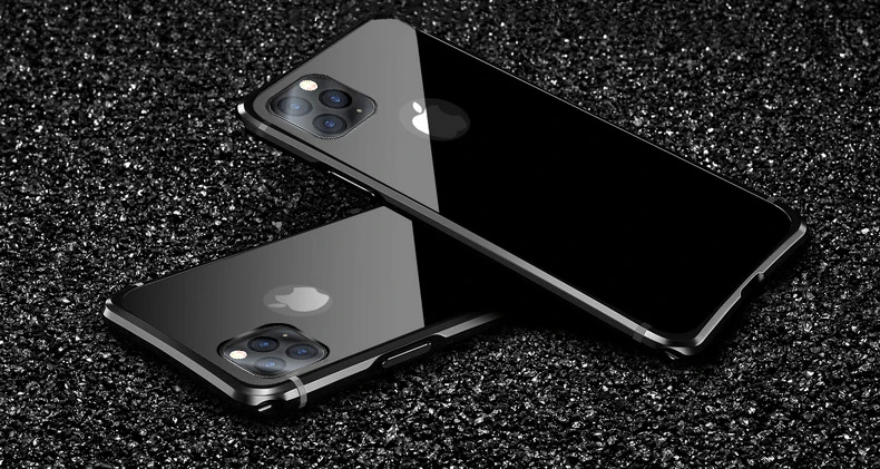 Для iPhone 11 Pro Max чехол Роскошный тонкий металлический алюминиевый сплав жесткий пластиковый гибридная Защитная Броня чехол для телефона iPhone 11
