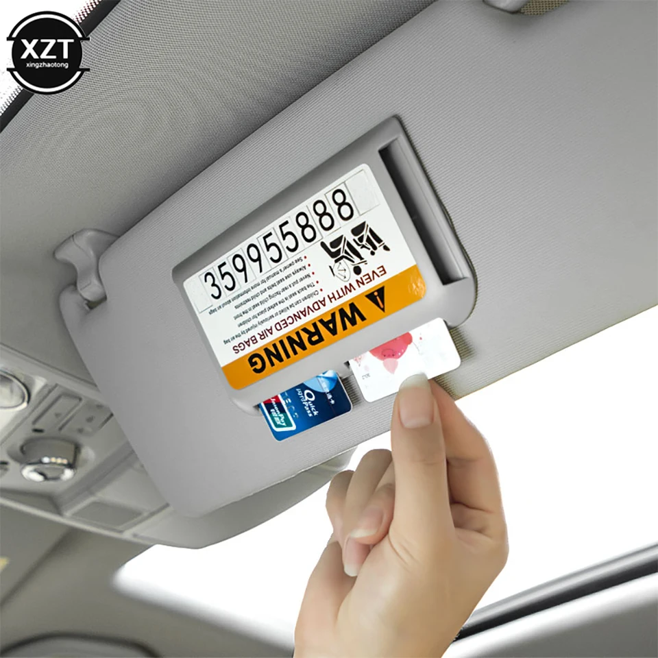 Garosa Porte-cartes Pare-soleil Pare-soleil De Voiture Porte-billets De Carte Organisateur Sac