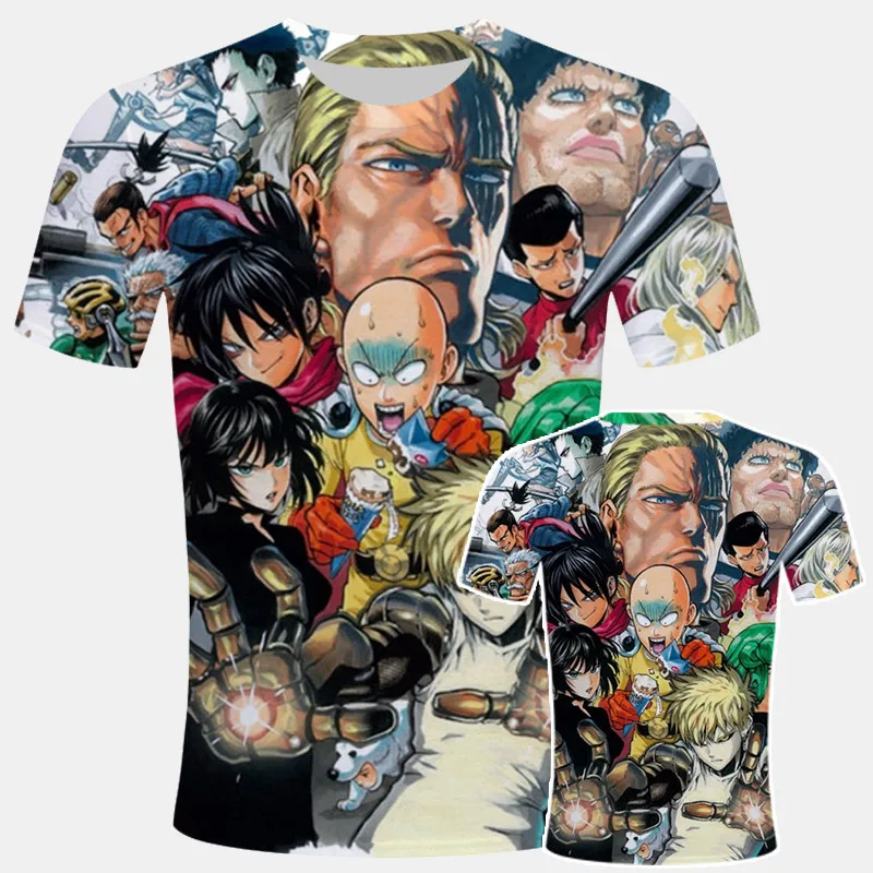 ANIME One Punch Man Printed Men T Shirt Fashion Cool Confortable Men's Tshirt Casual T-shirt for gym Men camisetas streetwear