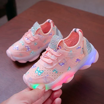 נעלי פרפרים לילדים עם אורות