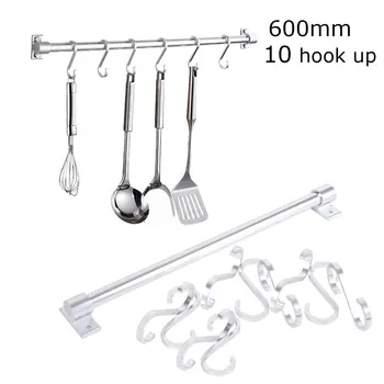 

Stainless Steel Wall Mounted Knife Holder Bar Easy Storage Knife Rack Strip for Kitchen Tool Hook Kitchen Accessories
