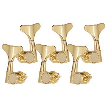 

6 Pieces Right Sealed Tuning Pegs Machine Heads Replacement for Acoustic Folk Guitar DIY