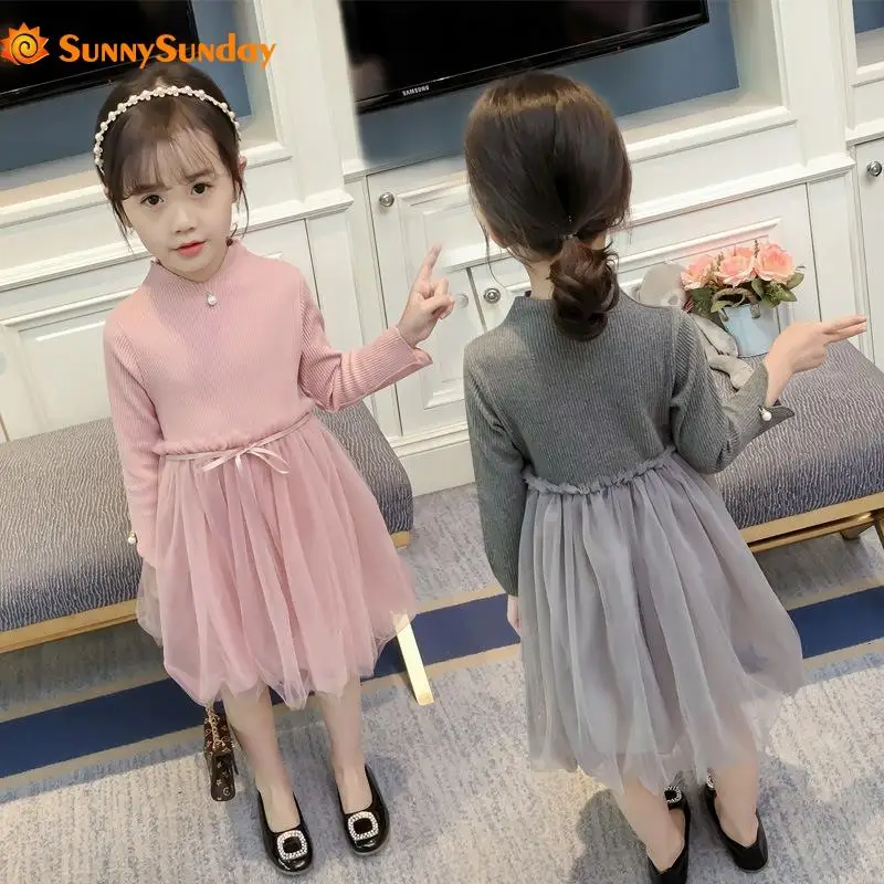 2019 New Baby Girl Clothes Girls Dress Kids Dresses For Princess Wedding Style Lace Long Sleeve | Детская одежда и обувь