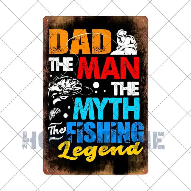 Fish Metal Tin Signs Retro Poster Fishing Site Door Plates Outdoor Decorative Bar Club Iron Wall Plaques Vintage Decor 20x30CM 2181057