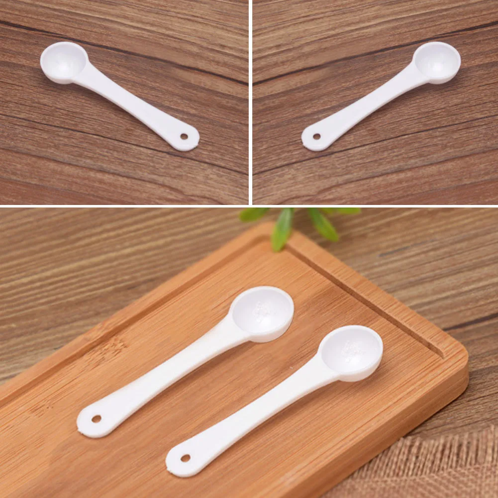 1 Gram Scoop Spoon Tool Mini White Portable Lightweight Durable Fertilizer Measuring Tool Home Practical Garden Powder