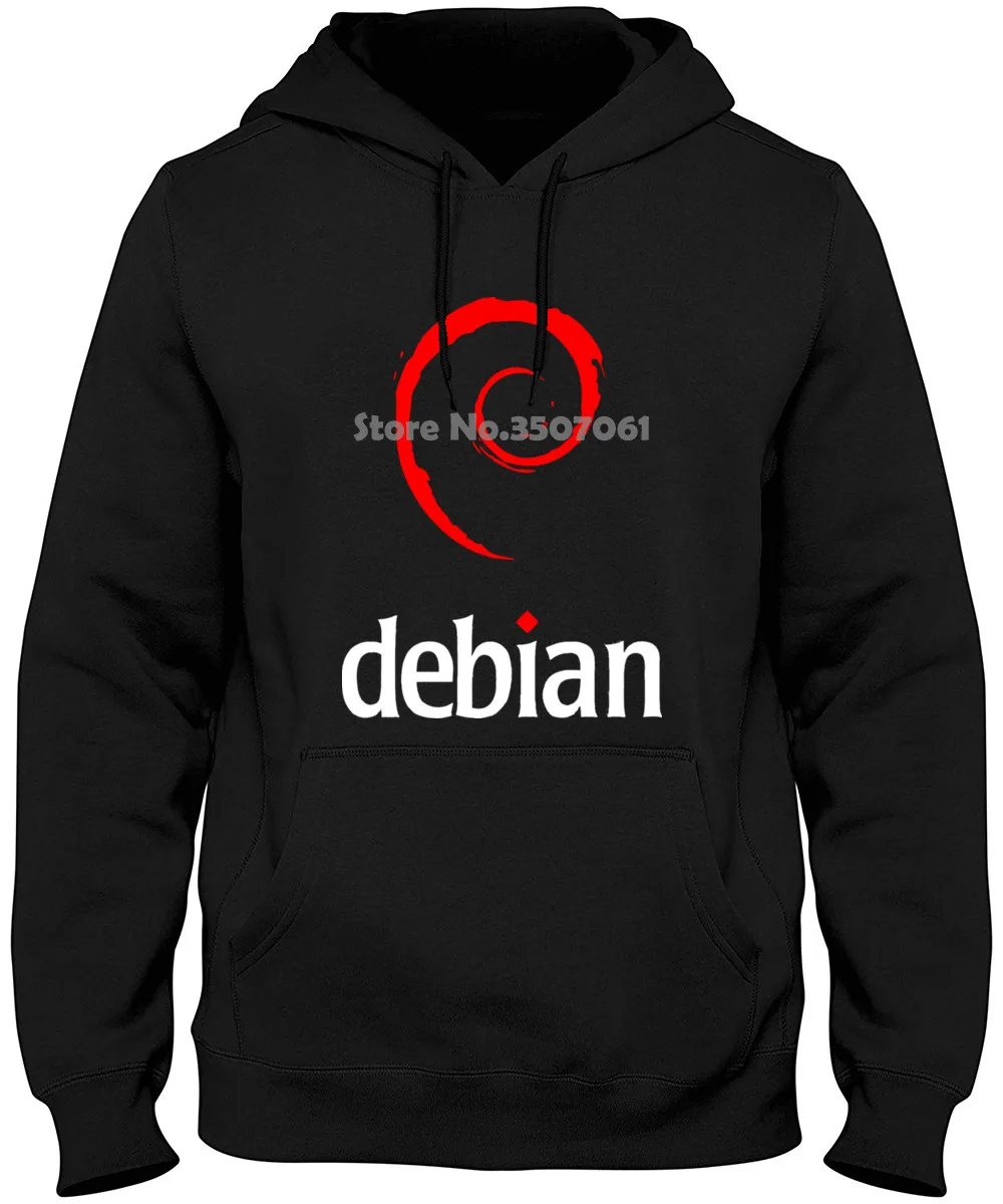 Комический мужской принт Debian Linux мужские стильные классические толстовки с