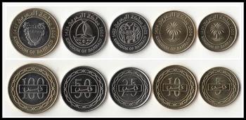 

Set 5Pcs Bahrain Coins Edition Middle East Real Original Coin For Collection