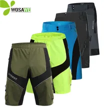 WOSAWE Мужские велосипедные шорты велосипедная Одежда Майо Ciclismo велосипед мешковатые мягкие быстросохнущие 3D гелевая накладка половина длины горные Mtb шорты