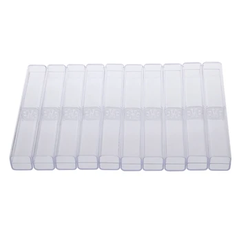 

10Pcs Acrylic Microblading Pen Box Display Storage Cases Tattoo Brow Manual Tool X7YB
