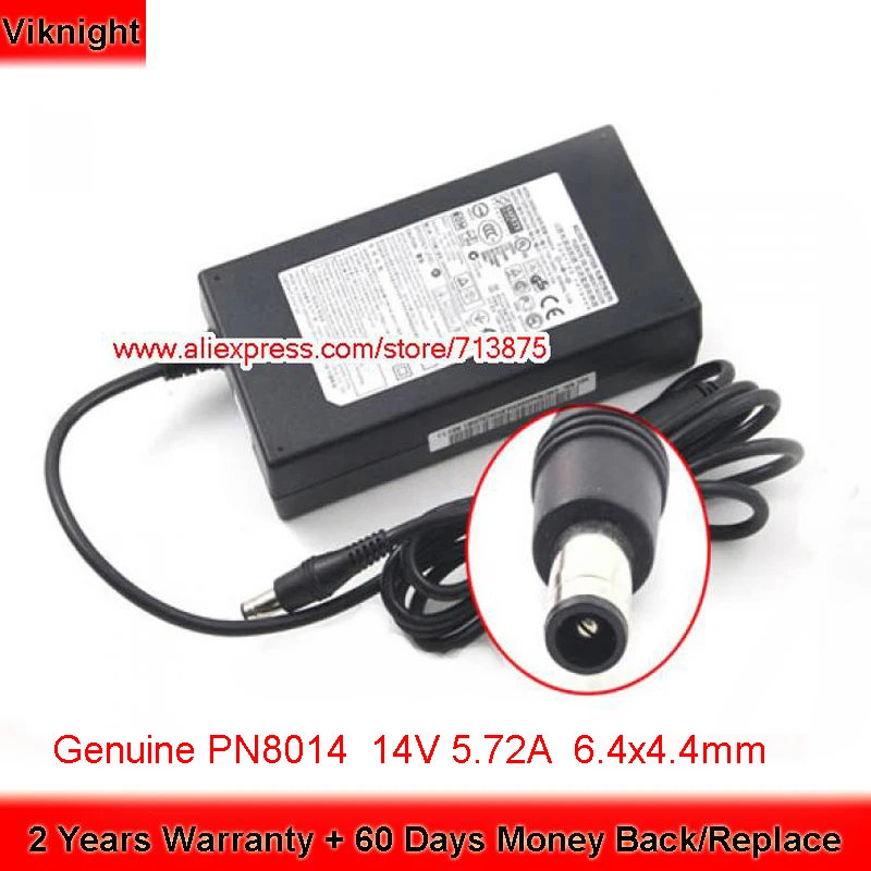 Оригинальный адаптер переменного тока PN8014 14V 5.72A для Samsung TA750 TA950 S27A950D S27B240B U28D590D